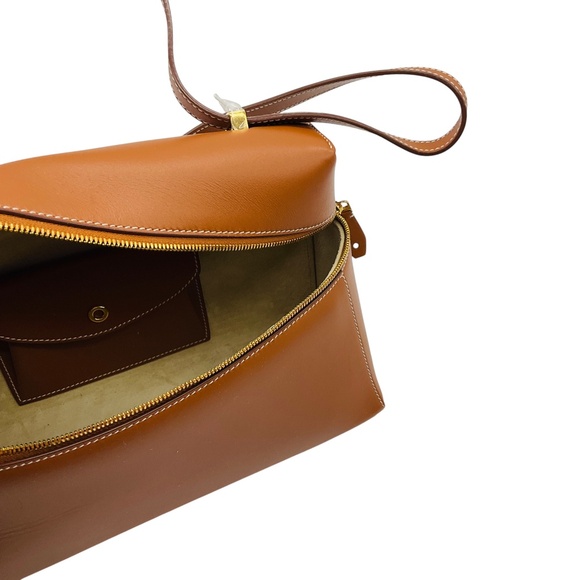 LORO PIANA TAN CALFSKIN LEATHER L27 EXTRA BAG - Picture 6 of 13